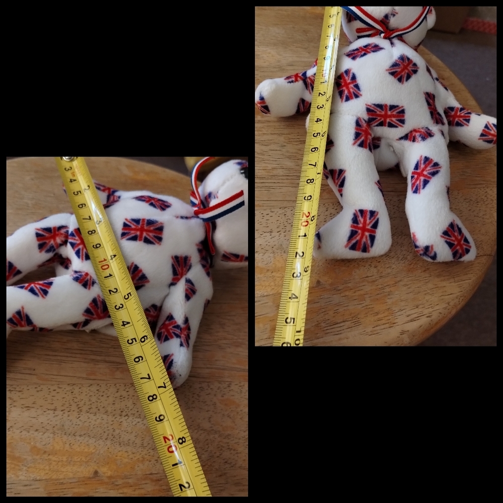 -Ty Beanie Babies โJackโ the Bear - UK Exclusive 9in - Picture 10 of 13